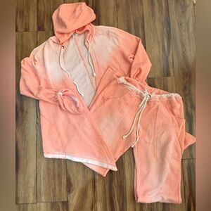 Victoria’s Secret Plush & Lush Terry Wide Leg Lounge Pants Set Sz L Worn ONCE!